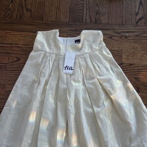 Tea Collection Radiant Gold Dress Girls 3t